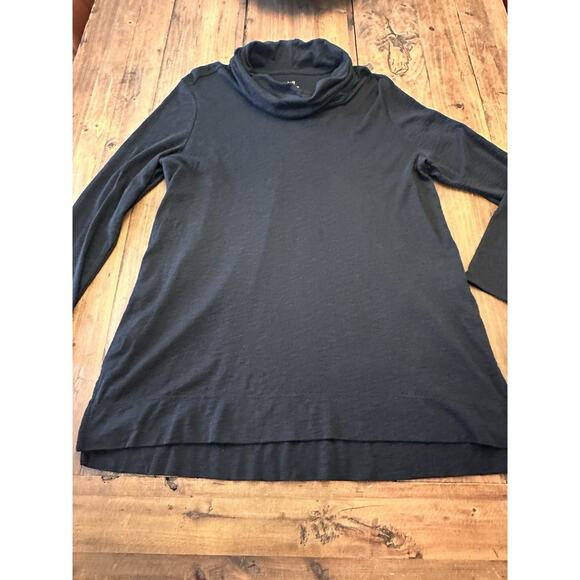 J Jill Tunic Size Large 100% Pima Cotton Cowl Neck Pullover Top Blouse Shirt - Picture 1 of 14